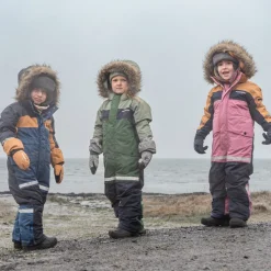 New Bjärven Kids 4 Vinter Totalt Heather Pink Overaller