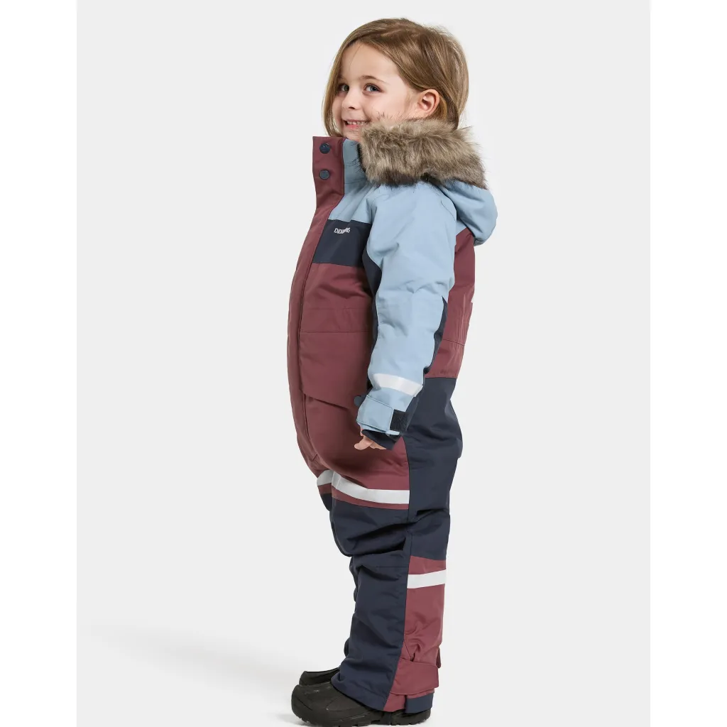 Bjärven Kids 4 Vinter Totalt Anemon Red Overaller
