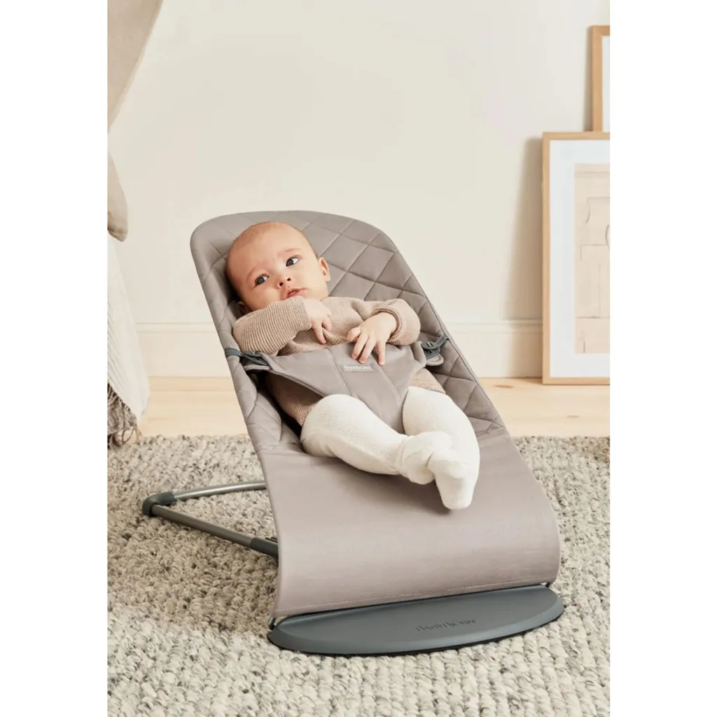 New Bliss Bouncer Vävd Sand Grey Babysitter & Gungor