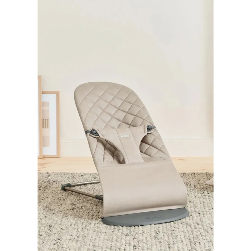 New Bliss Bouncer Vävd Sand Grey Babysitter & Gungor