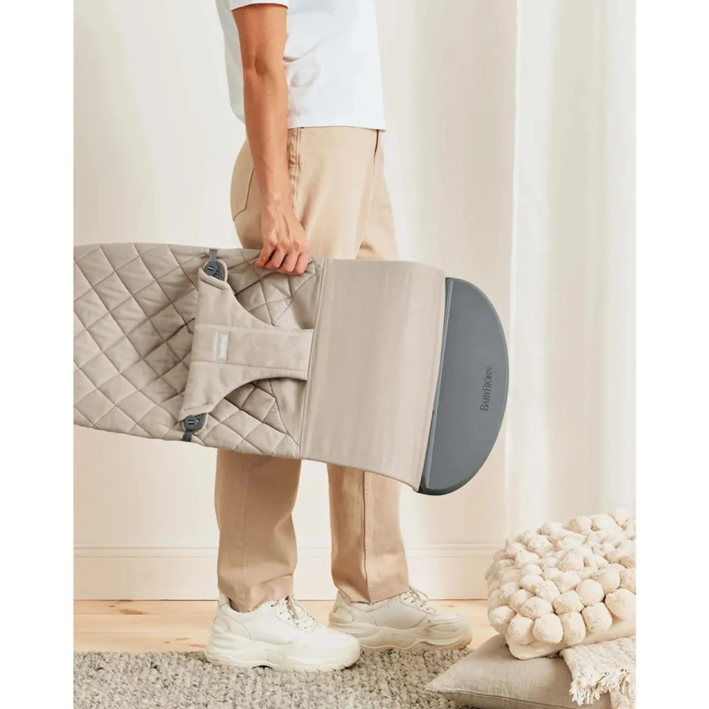 New Bliss Bouncer Vävd Sand Grey Babysitter & Gungor