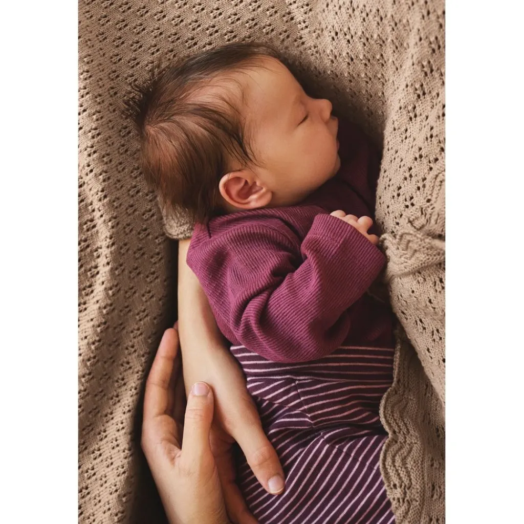 Online Body LS Rib Wild Ginger Body LS Rib Baby Body Wild Ginger Barn Bodys & Bodysuits