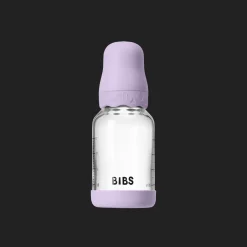 New Boheme Glasflaska För Barn 120 Ml Violet Sky Nappflaskor & Hakklappar