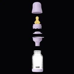 New Boheme Glasflaska För Barn 120 Ml Violet Sky Nappflaskor & Hakklappar