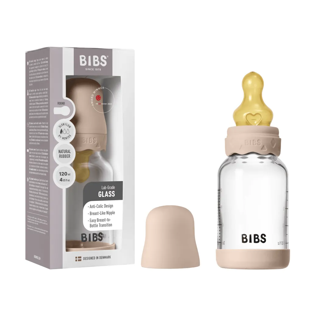 Clearance Boheme Nappflaska I Glas 120 Ml Blush Nappflaskor & Hakklappar