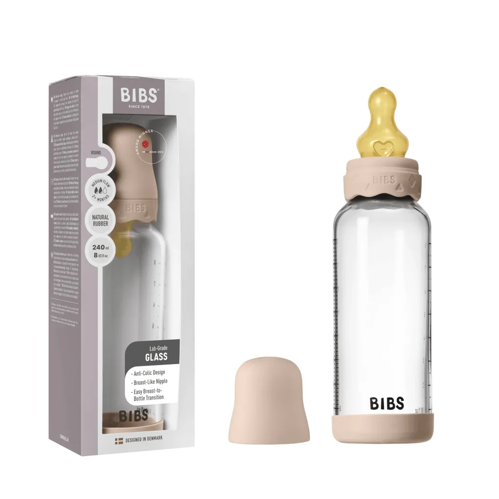 New Boheme Nappflaska I Glas 240 Ml Blush Nappflaskor & Hakklappar