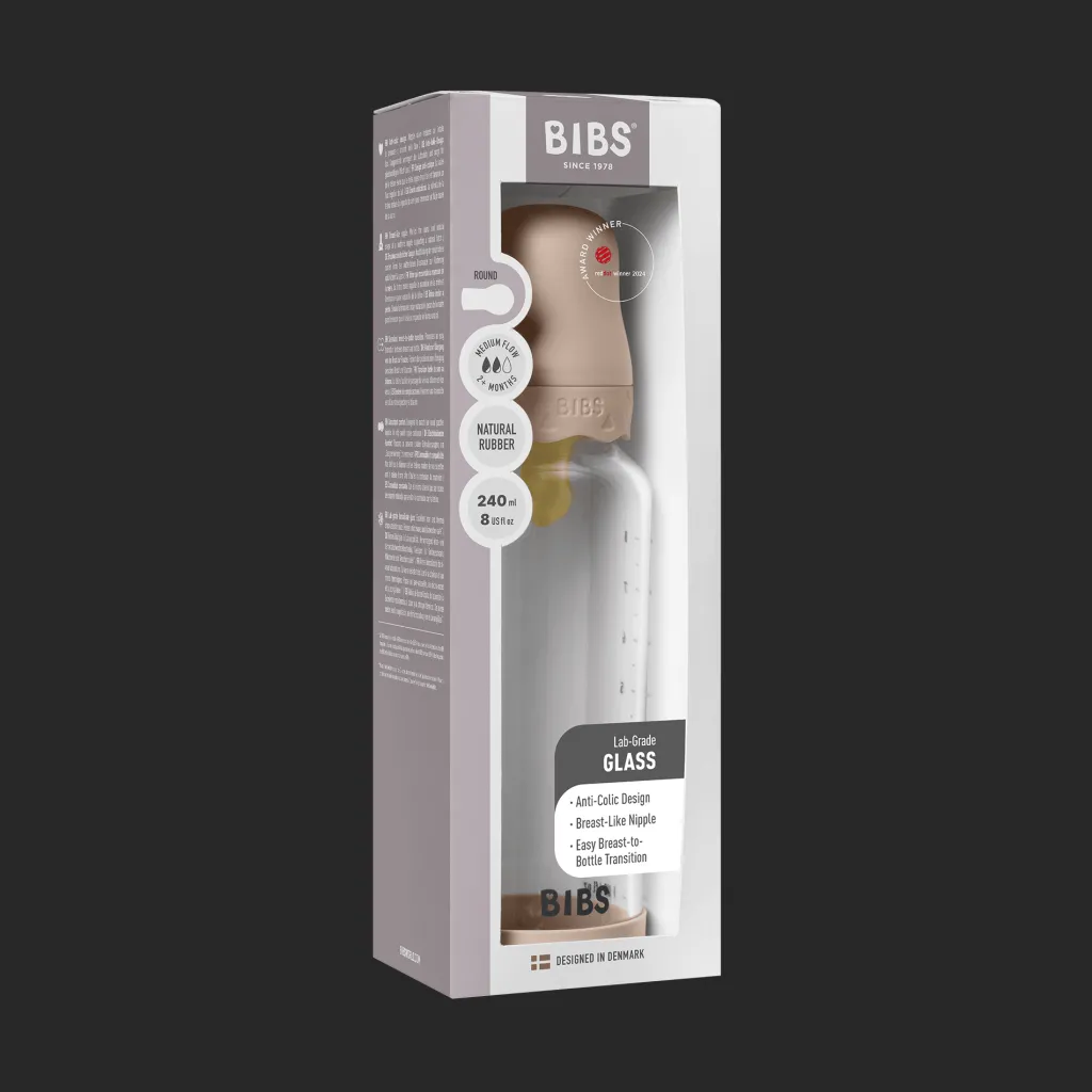 New Boheme Nappflaska I Glas 240 Ml Blush Nappflaskor & Hakklappar