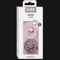 New Boheme 2-pack Runda Latexnappar Violet Sky Mauve Nappar & Napphållare