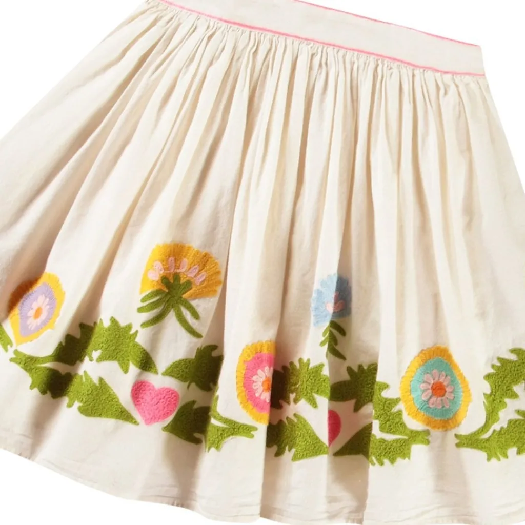 Discount Bonnie Skirt Dandelion Border Barn Klänningar & Kjolar