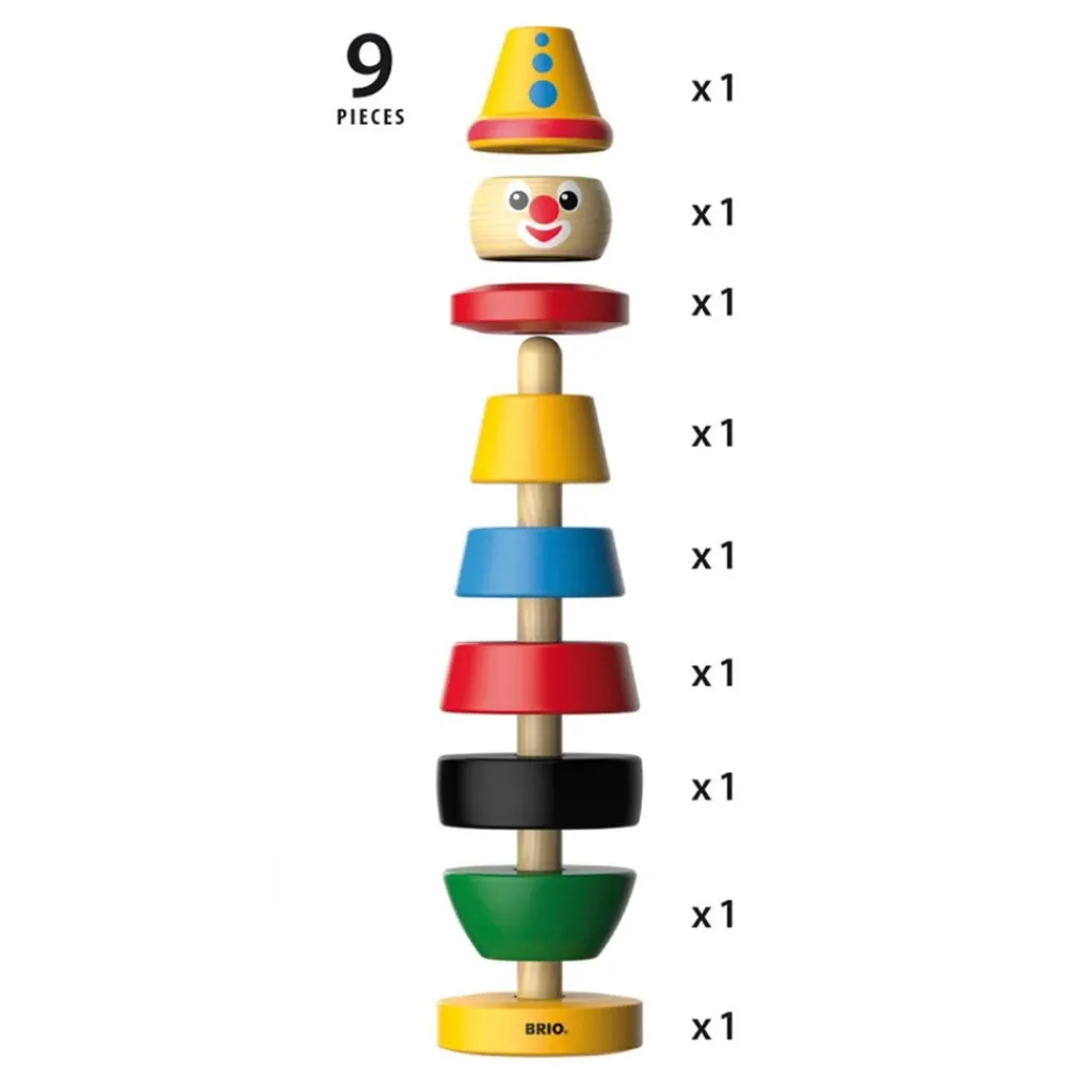 Outlet Baby - 30120 Clown Stapelleksak Babyleksaker