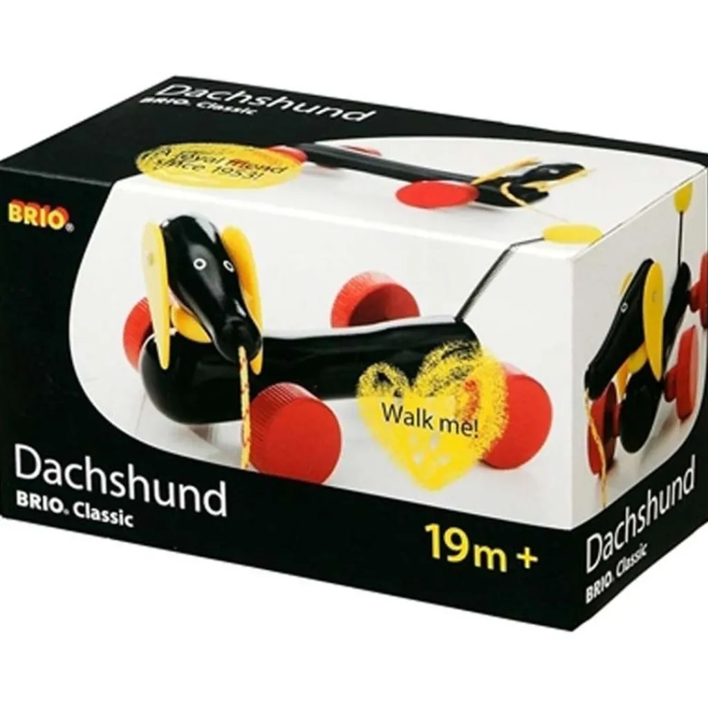 Outlet Baby - 30332 Dachshund Dragleksak Svart Babyleksaker