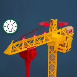 Best ® World - 33835 Light up Construction Crane Lekset Bilar & Fordon