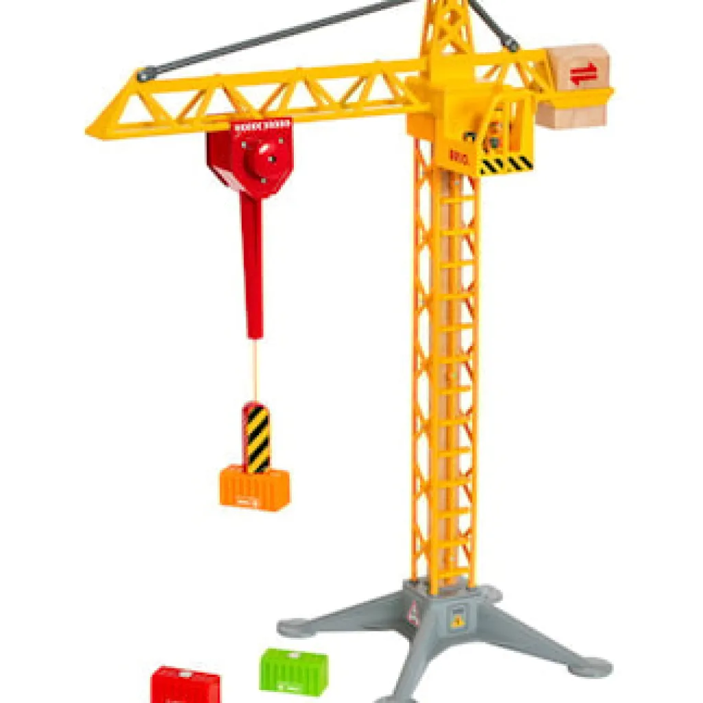 Best ® World - 33835 Light up Construction Crane Lekset Bilar & Fordon