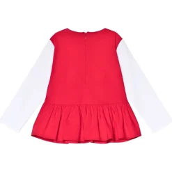 Clearance Broderad Topp Röd Barn Tröjor & Toppar