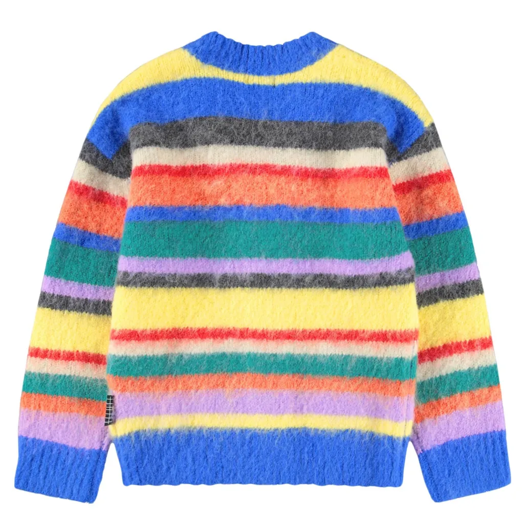 Best Brutus Cardigan Fuzzy Stripe Barn Tröjor & Toppar