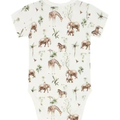 New Bue Mönstrad Baby Body Elfenbensvit Barn Bodys & Bodysuits