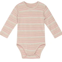 Discount Buller Randig Baby Body Peach Rose Barn Bodys & Bodysuits