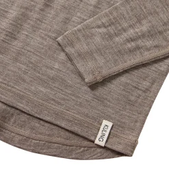 Canberra Baselayer-topp I Ull Light Brown Melange Barn Underställ