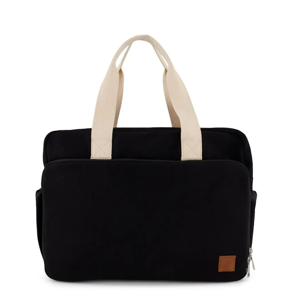 Outlet Canvas Skötväska Svart Baby Sköta