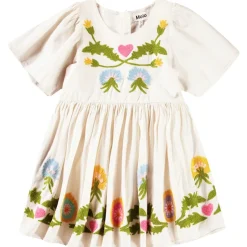 New Carlin Short-Sleeved Dress Dandelion Border Barn Klänningar & Kjolar