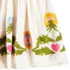 New Carlin Short-Sleeved Dress Dandelion Border Barn Klänningar & Kjolar