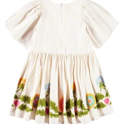 New Carlin Short-Sleeved Dress Dandelion Border Barn Klänningar & Kjolar