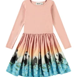 New Casie Long-Sleeved Dress Pandamazing Barn Klänningar & Kjolar