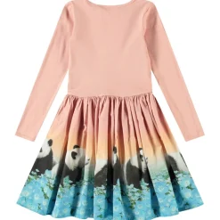 New Casie Long-Sleeved Dress Pandamazing Barn Klänningar & Kjolar