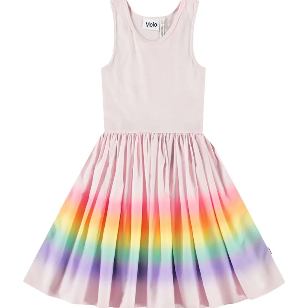 Hot Cassandra Short-Sleeved Dress Fading Sunset Barn Klänningar & Kjolar