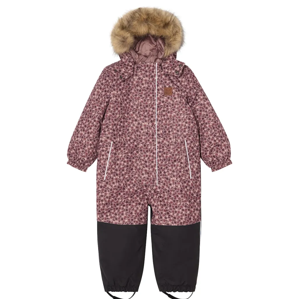 Hot Chamonix Vinteroverall Lilac Flower Overaller
