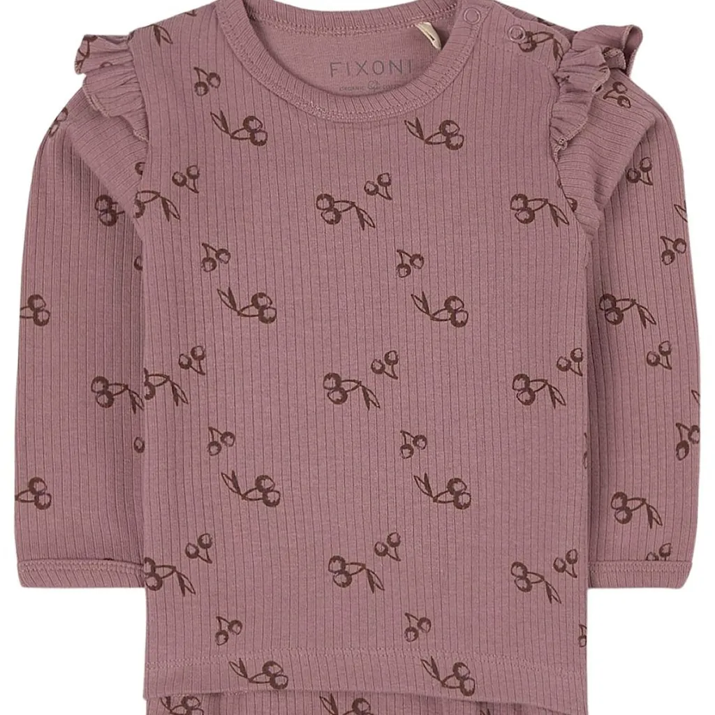 Discount Cherry Långärmad T-shirt Grape Shake Barn Tröjor & Toppar