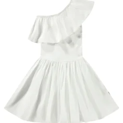Online Chloey Short Sleeve Dress Crisp White Barn Klänningar & Kjolar