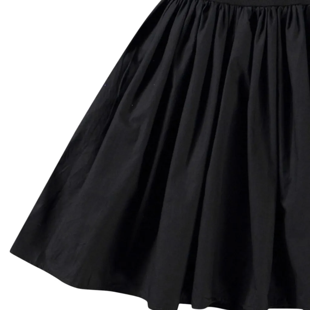 Chloey Short Sleeve Dress Black Barn Klänningar & Kjolar