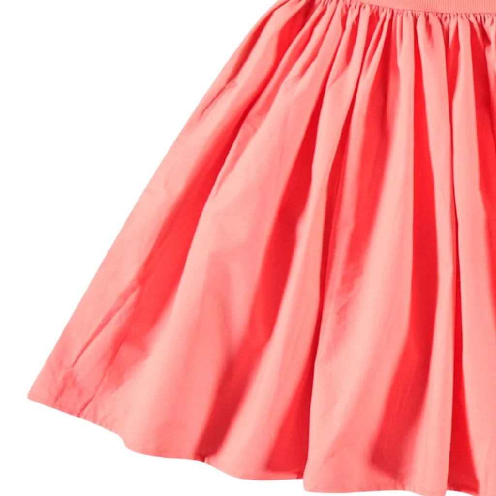 Clearance Chloey Short Sleeve Dress Warm Coral Barn Klänningar & Kjolar