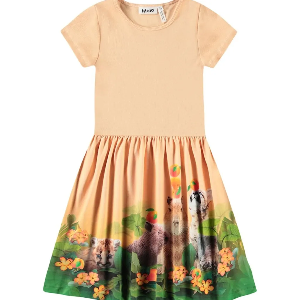 Hot Cissa Short-Sleeved Dress Jungle Games Barn Klänningar & Kjolar