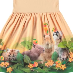 Hot Cissa Short-Sleeved Dress Jungle Games Barn Klänningar & Kjolar