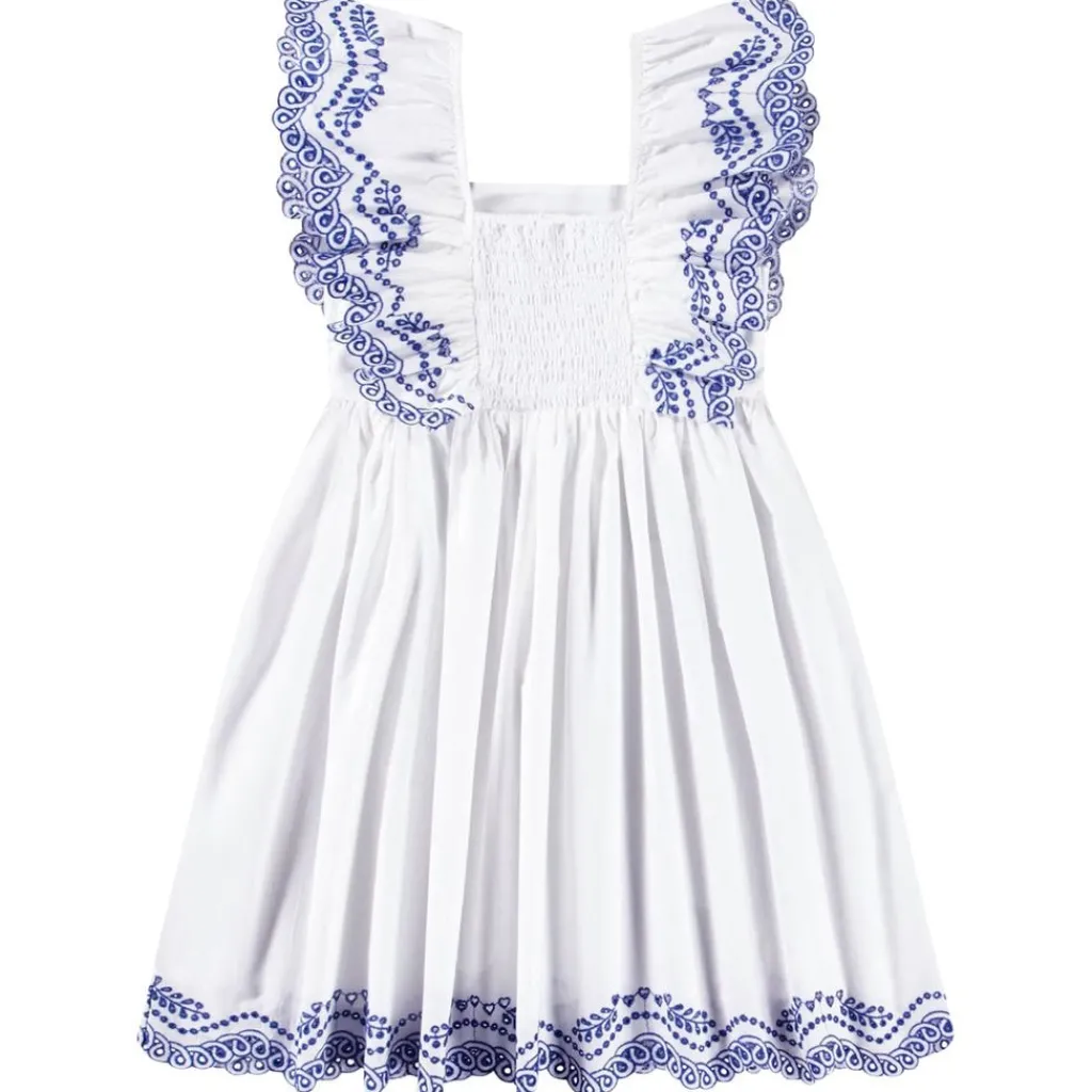 Best Clementine Short-Sleeved Dress Crisp White Barn Klänningar & Kjolar