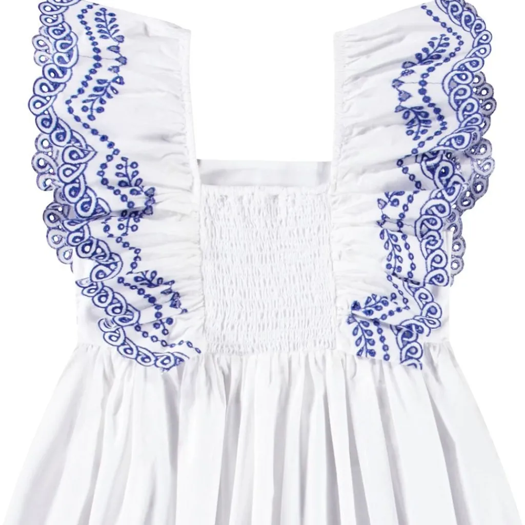 Best Clementine Short-Sleeved Dress Crisp White Barn Klänningar & Kjolar