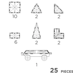 Clearance - Intense Wheels Pack Byggghjul 25 Stycken Multi Byggklossar & Lego