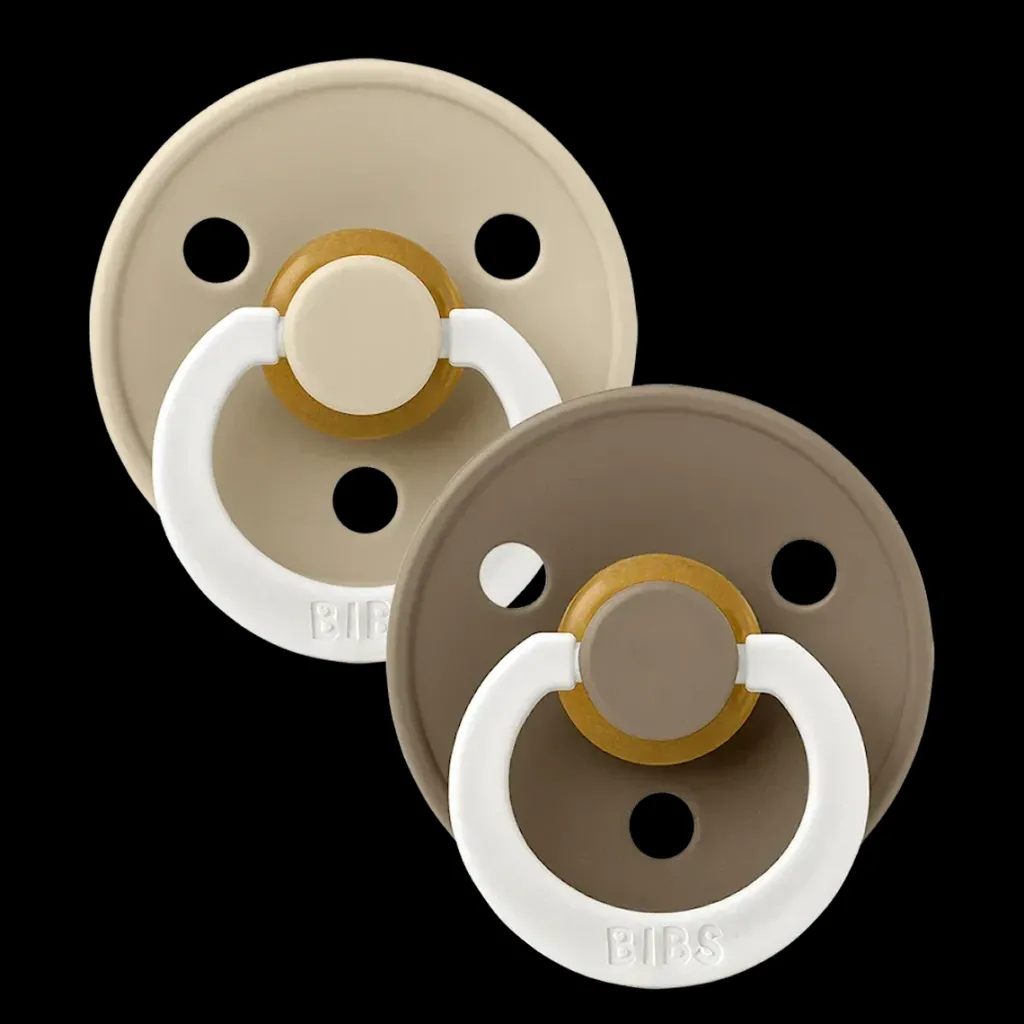 New Colour Glow 2-pack Runda Latexnappar Vanilla Dark Oak Nappar & Napphållare