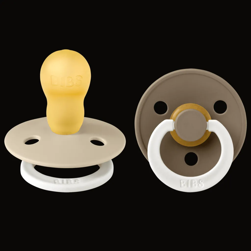New Colour Glow 2-pack Runda Latexnappar Vanilla Dark Oak Nappar & Napphållare