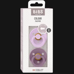 Outlet Colour 2-pack Runda Latexnappar Violet Sky Mauve Nappar & Napphållare
