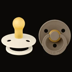 Online Colour 2-pack Runda Latexnappar Ivory Dark Oak Nappar & Napphållare