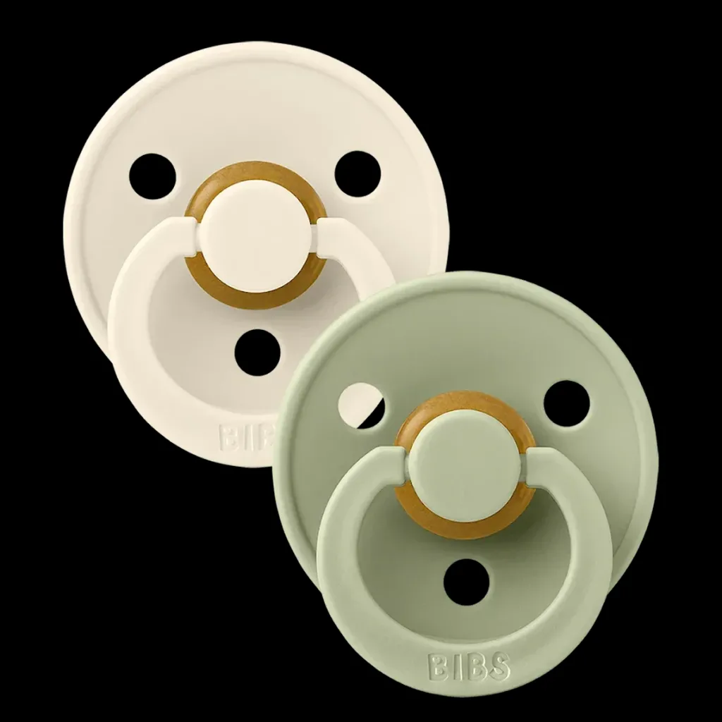Hot Colour 2-pack Runda Latexnappar Ivory Sage Nappar & Napphållare