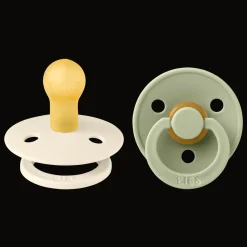 Hot Colour 2-pack Runda Latexnappar Ivory Sage Nappar & Napphållare