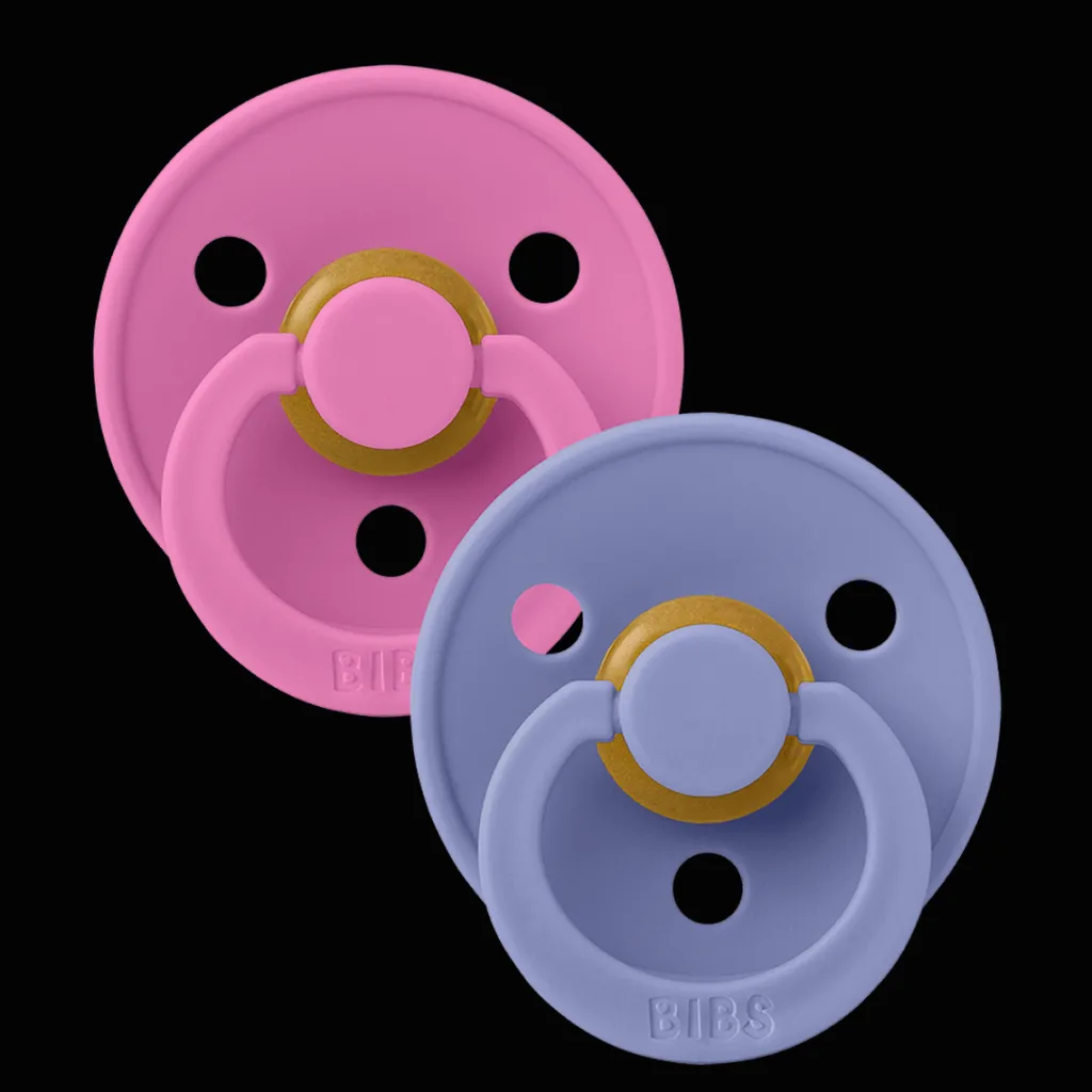 Outlet Colour 2-pack Runda Latexnappar Bubbelgum Peri Nappar & Napphållare
