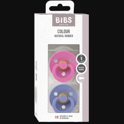 Outlet Colour 2-pack Runda Latexnappar Bubbelgum Peri Nappar & Napphållare
