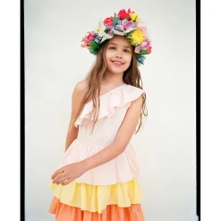 Best Cora Short-Sleeved Dress Charlotte Pink Barn Klänningar & Kjolar