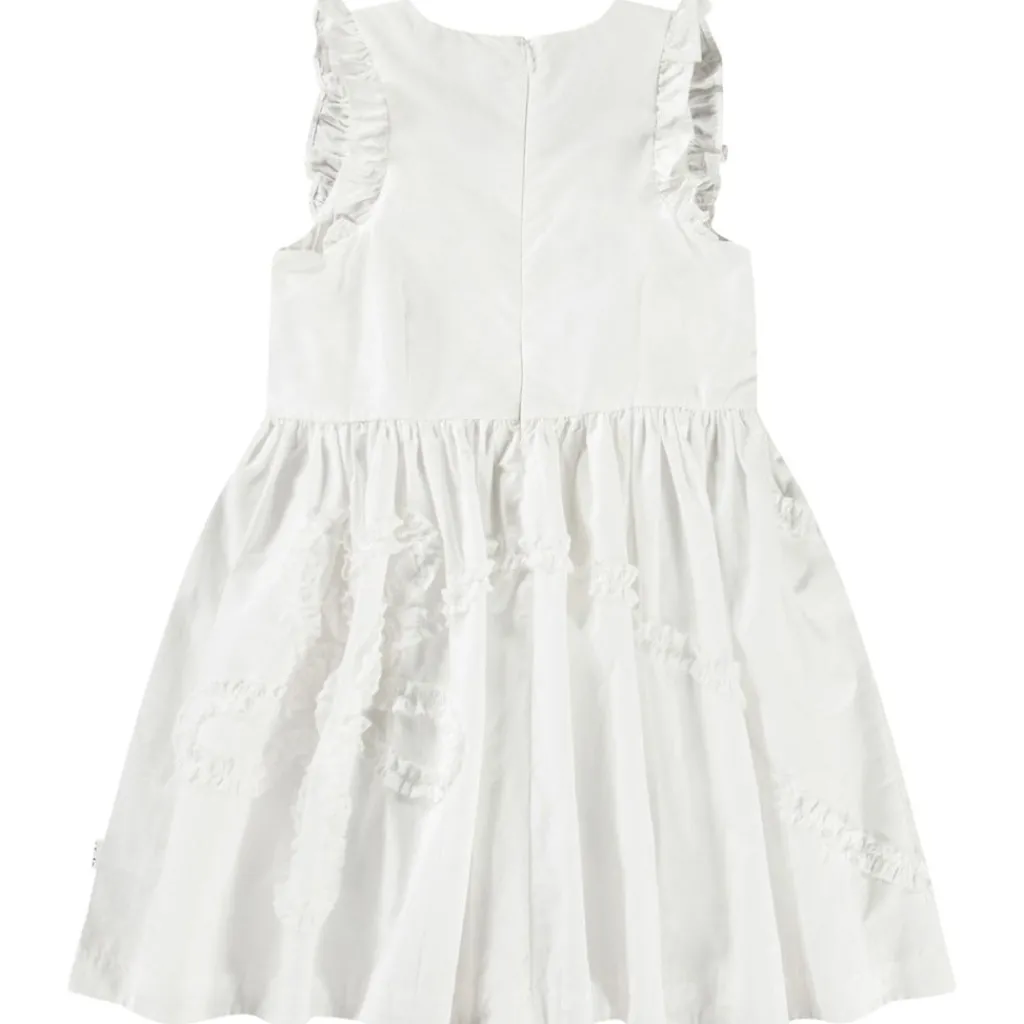 New Cortney Short-Sleeved Dress Crisp White Barn Klänningar & Kjolar