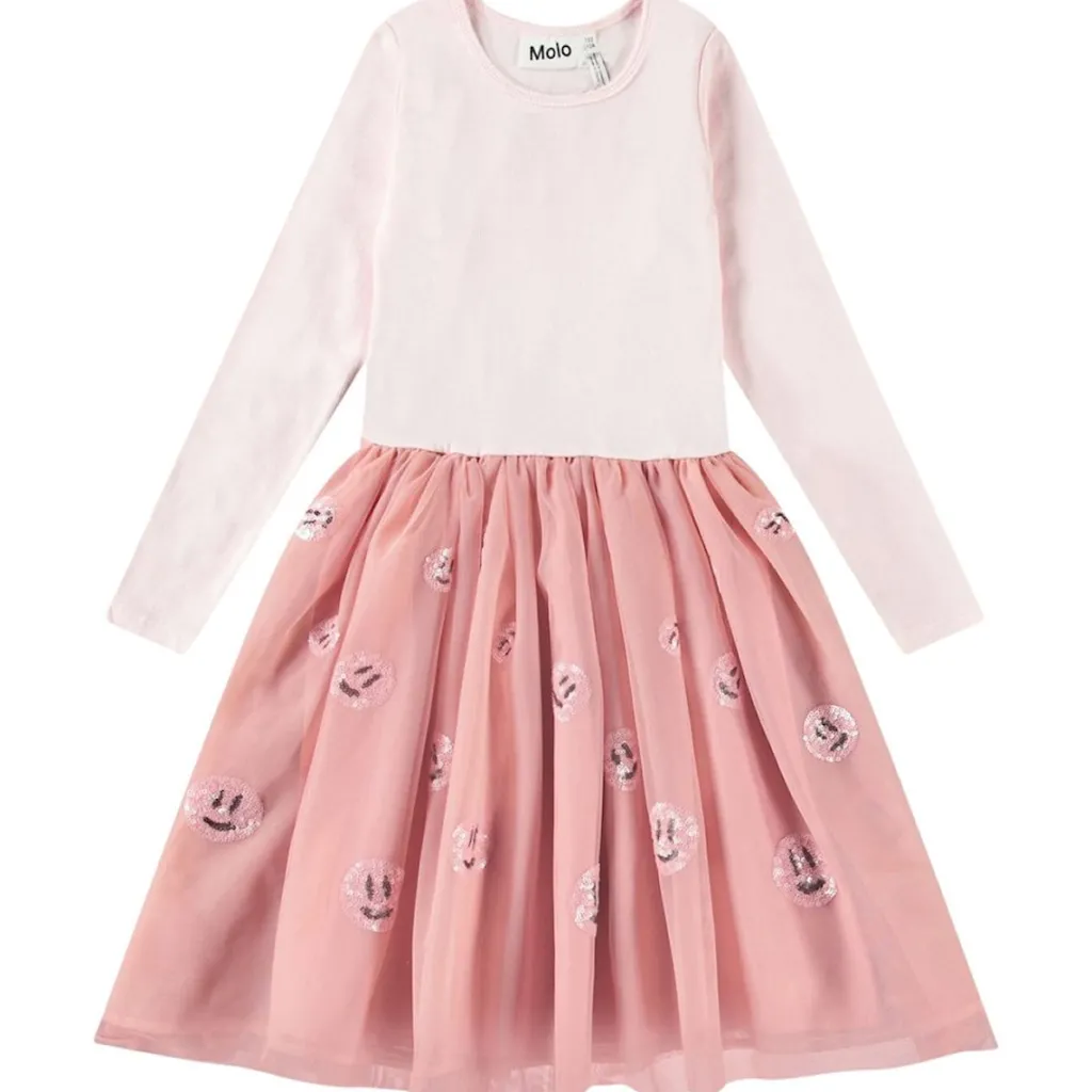 Hot Cyrus Long-Sleeved Dress Charlotte Pink Barn Klänningar & Kjolar